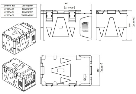 Автохолодильник компрессорный  Coldtainer T0082/FDN